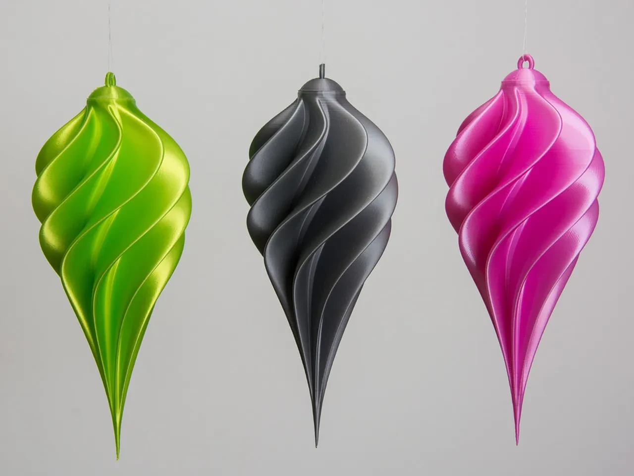 Christmas tree spiral ornament