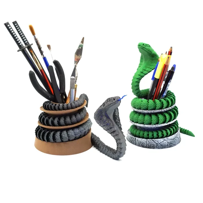 Cobra articulada + portalápices