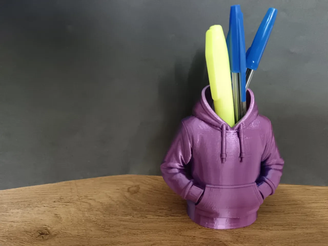 Sweatshirt pen holder