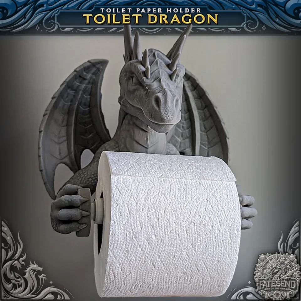 Toilet paper dragon