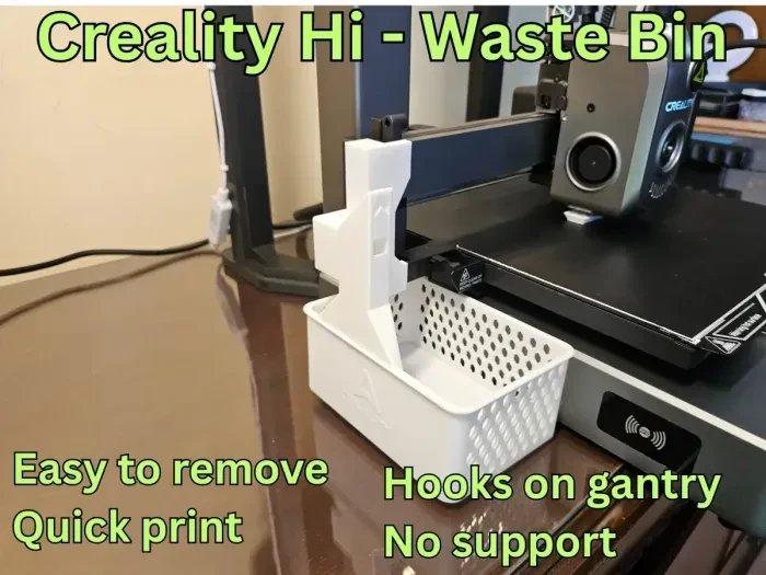 Waste bin - poop bin for Creality Hi