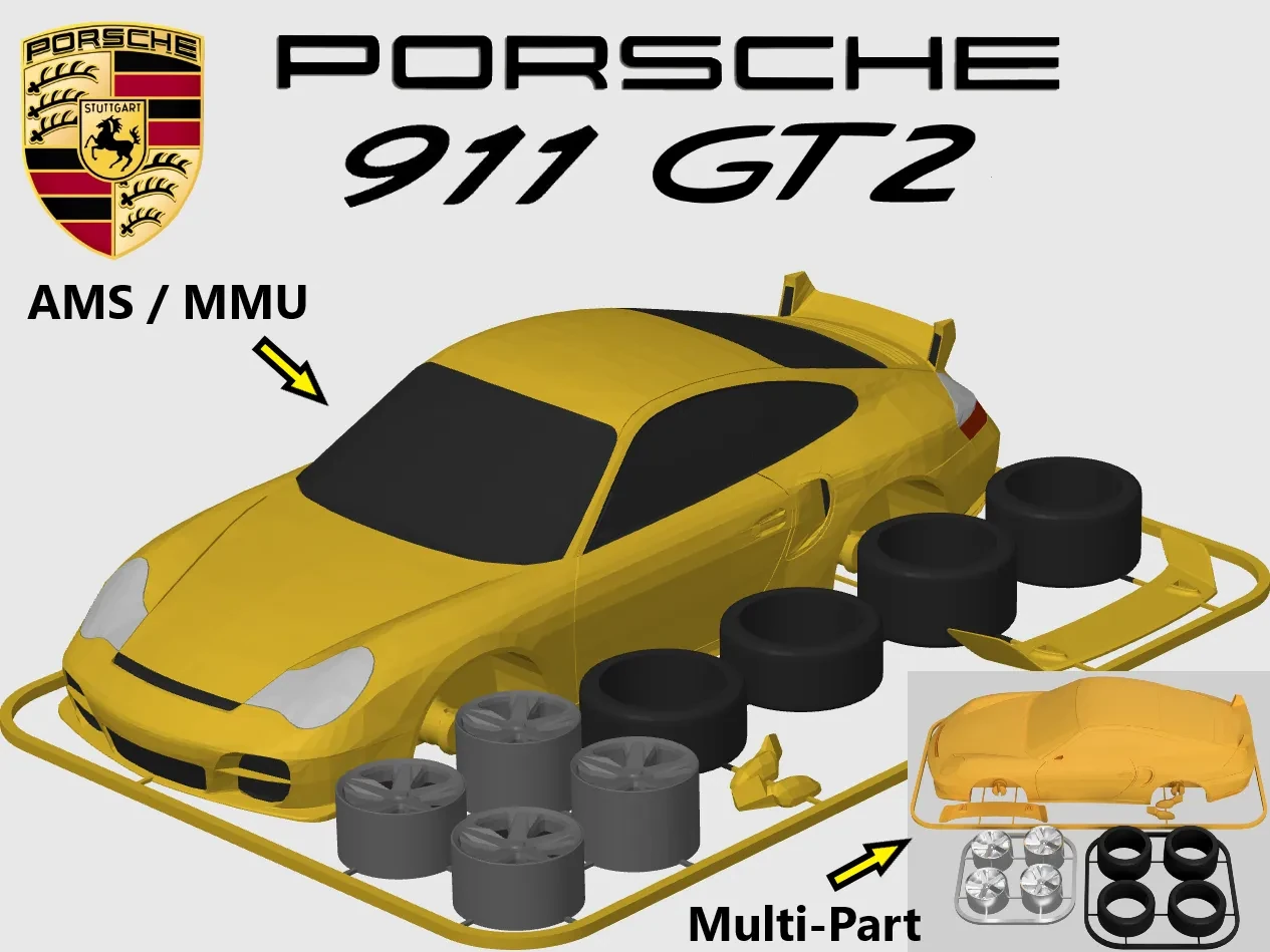 Porsche 911 (996) GT2 Kit Card (1_24 scale)