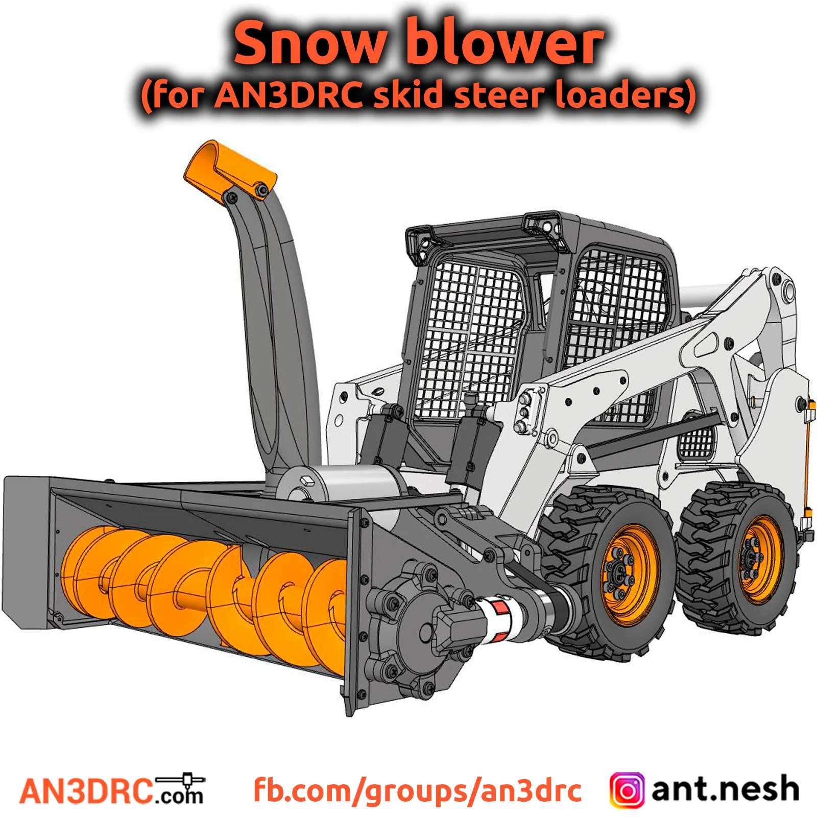 Snow blower for Skid Steers