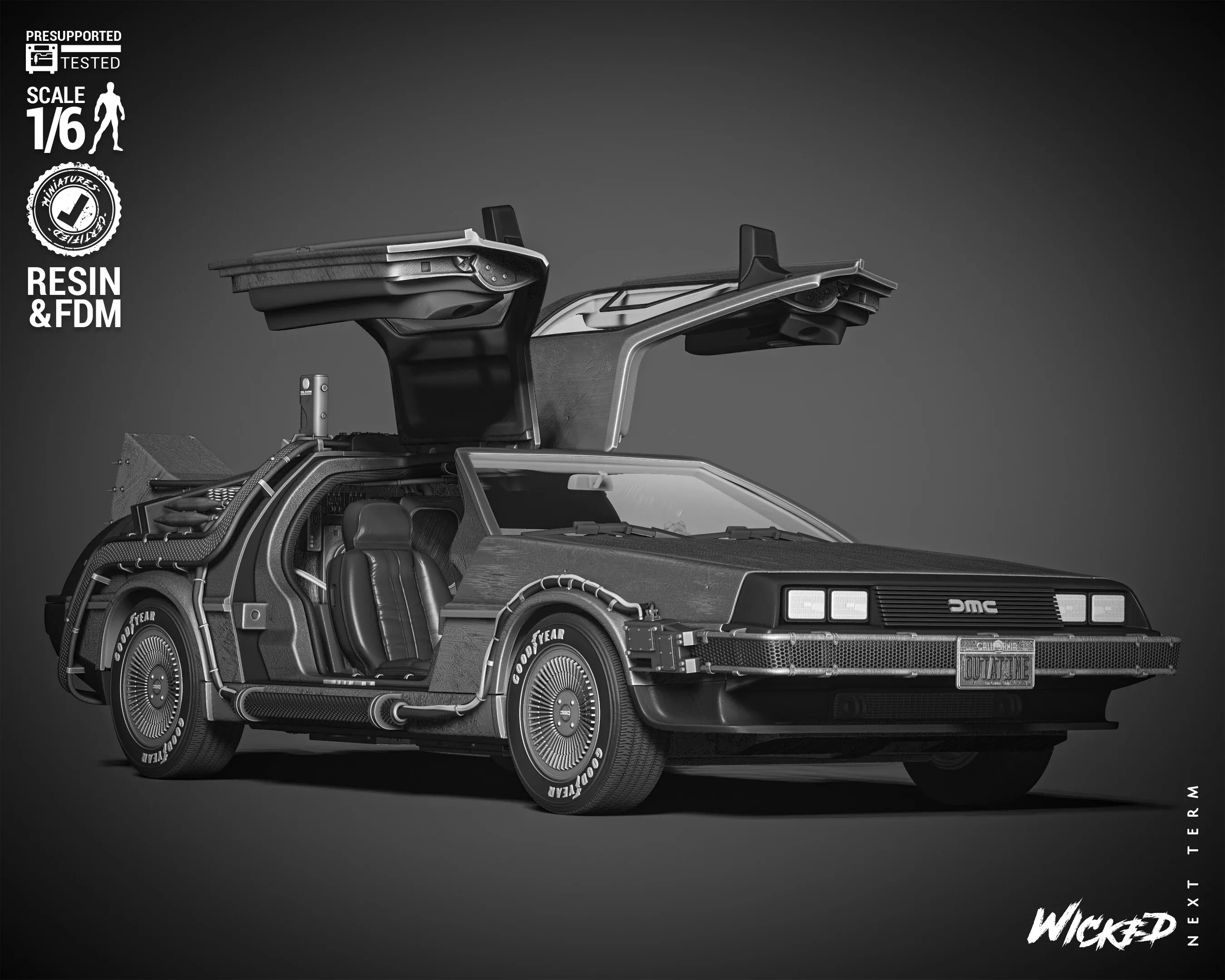 WICKED - DeLorean Sculpture
