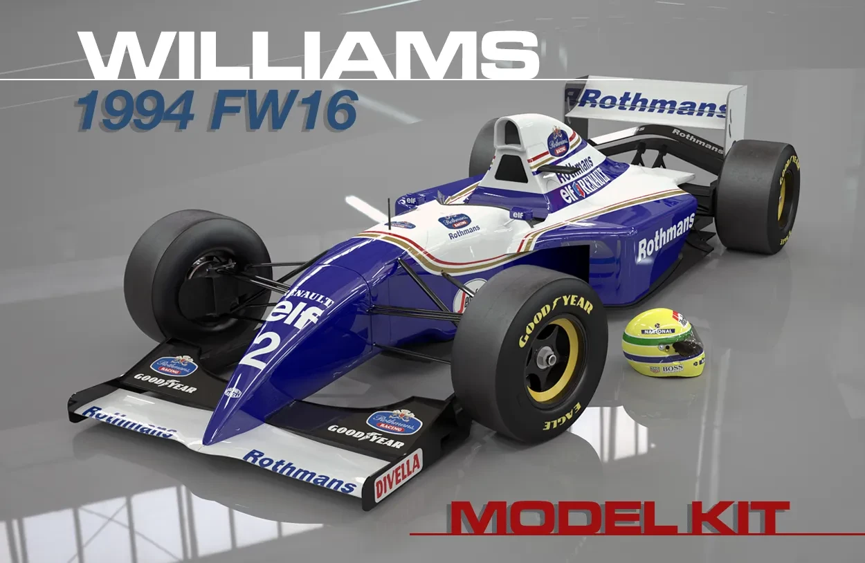Ayrton Senna's Williams FW16 F1_Formula 1 Car Model Kit