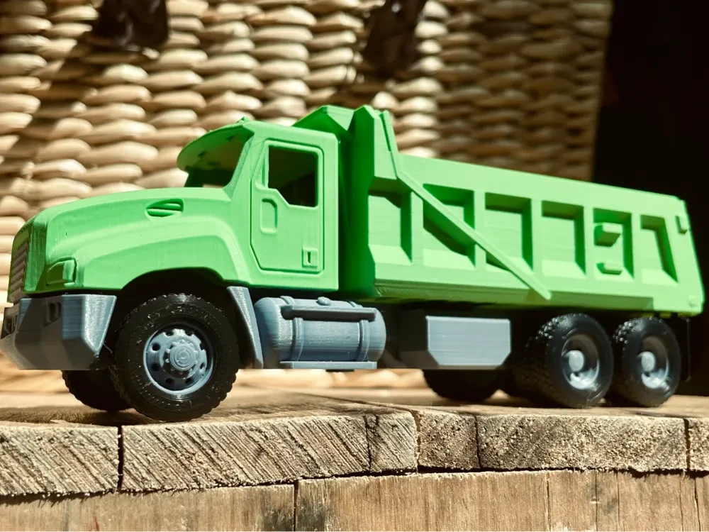 Dump Truck with Pup Trailer
