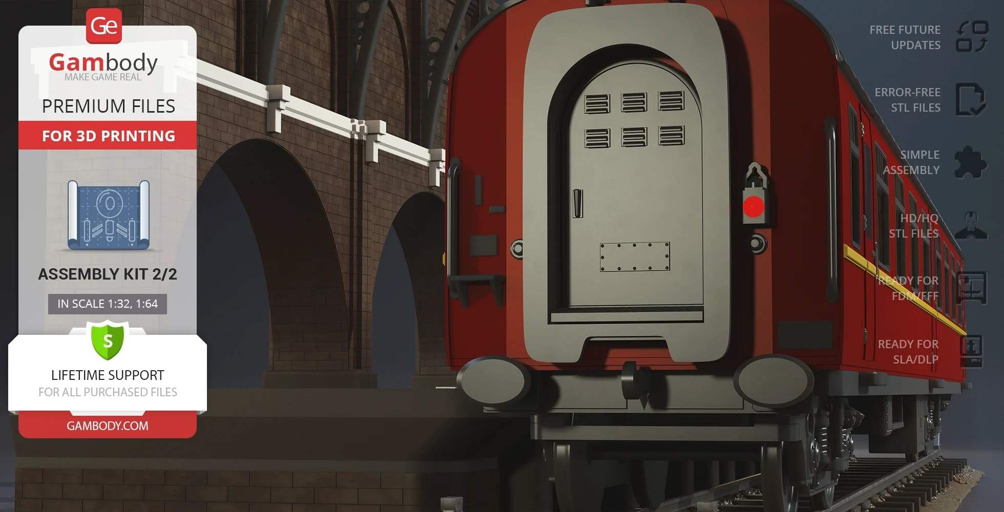 Gambody Hogwarts Express Kit 2 - Wagon and Platform