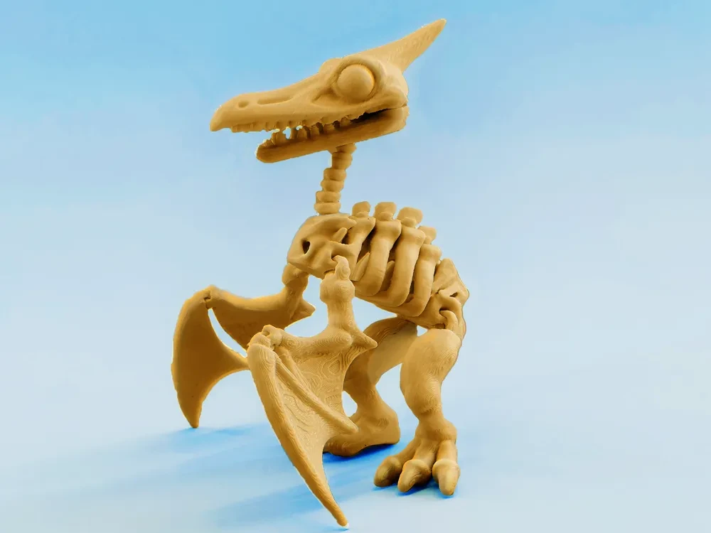 esqueleto articulado de dinosaurio Pterosaurio