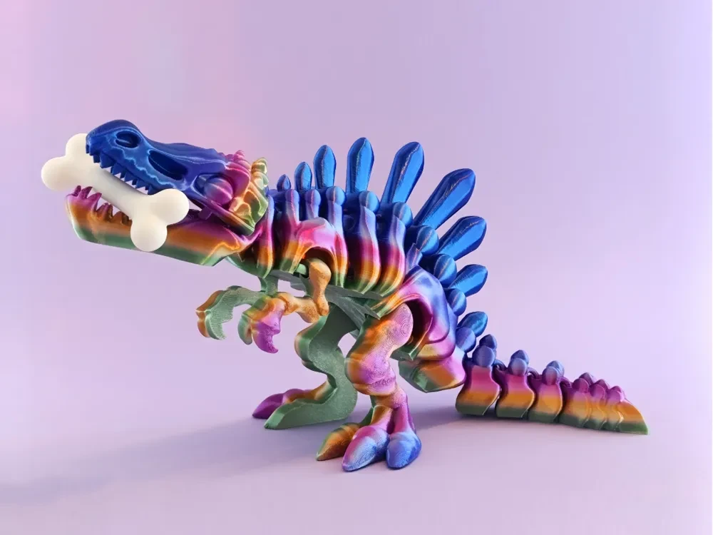 Dinosaurio Espinosaurio Esqueleto Flexi