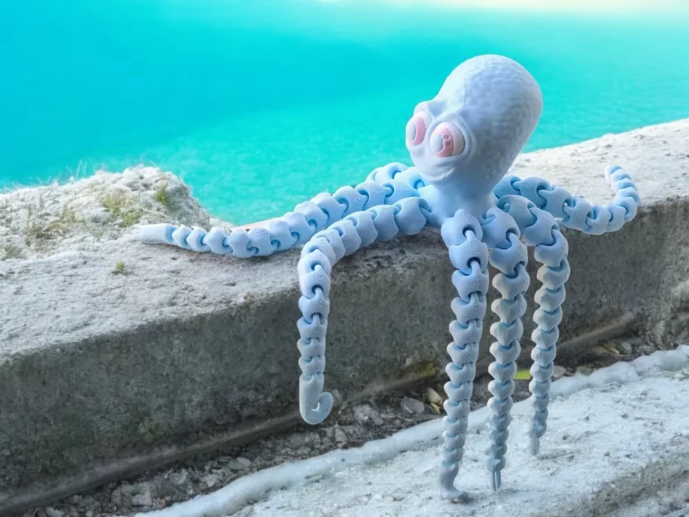Feliz pulpo articulado