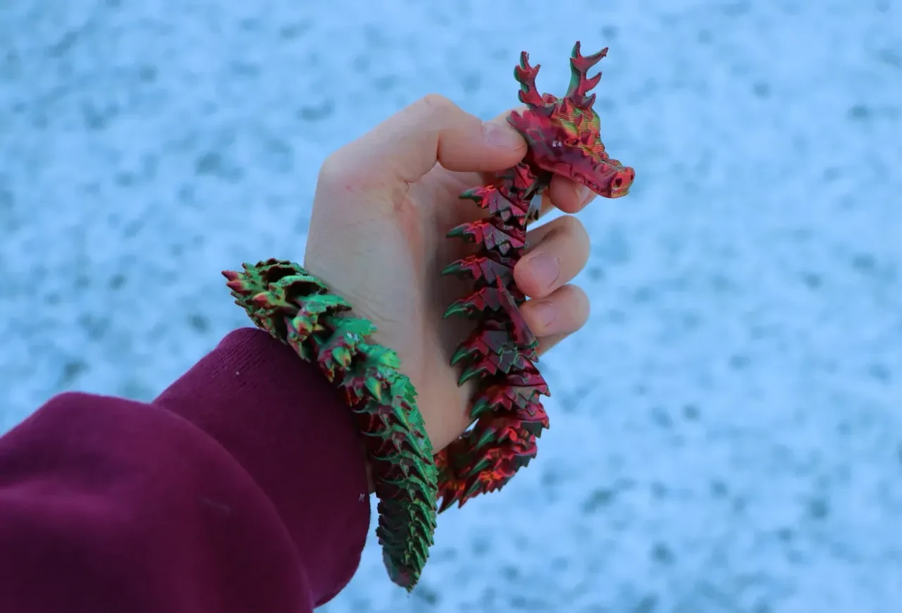 Articulated Christmas Dragon