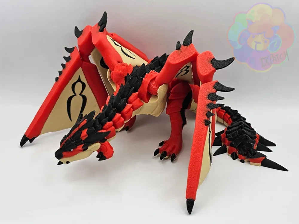 Rathalos - Monstruo Articulado Flexible de Monster Hunter