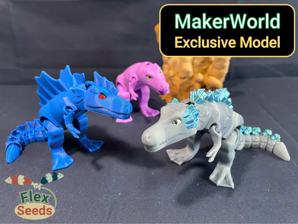 Set de 3 Prototipos Flexi T-Rex
