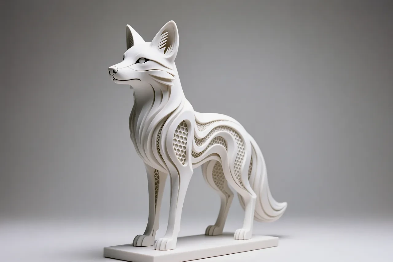 Fox Hexa, Sculpture