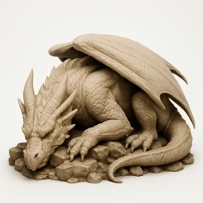 dragão draco dormindo