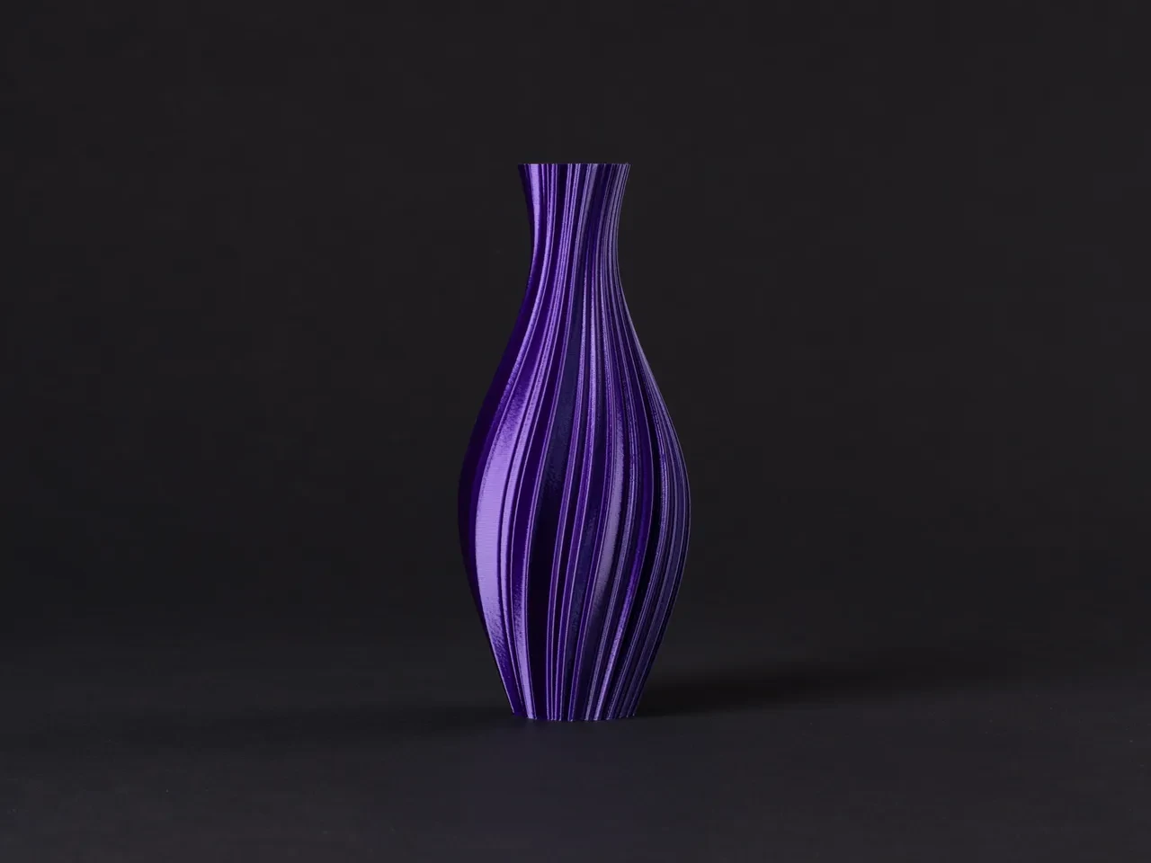 Elegant Vase with Spiraled Design