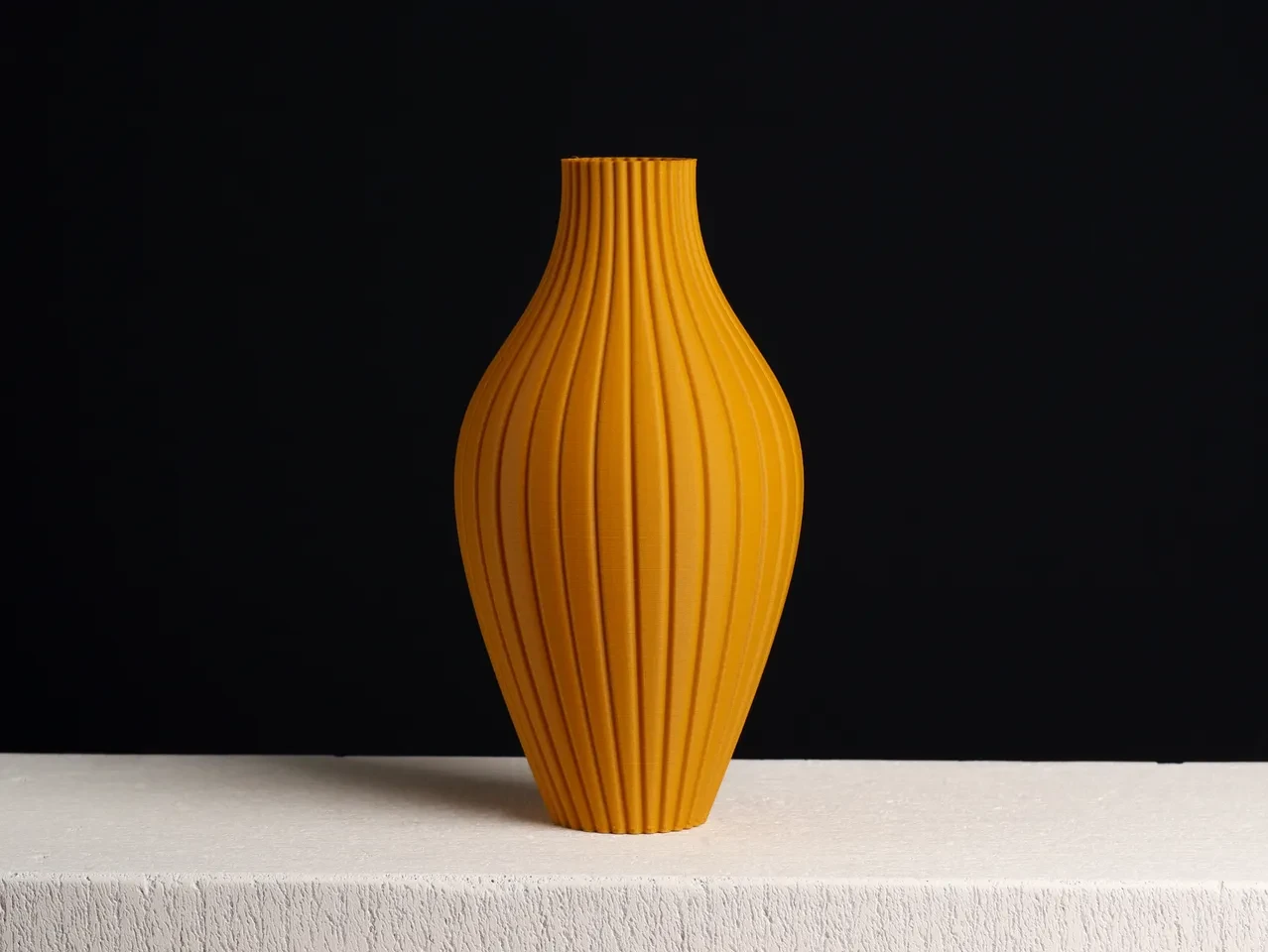 Striped Bulb Vase