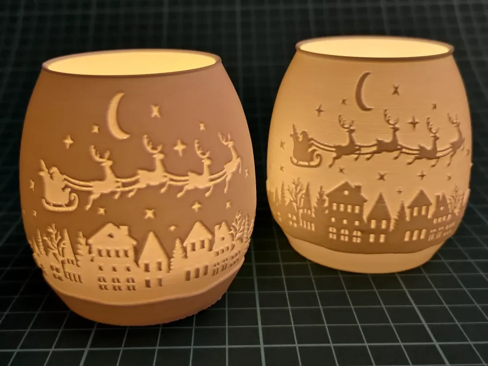 Vela Santa Claus Lámpara de Navidad