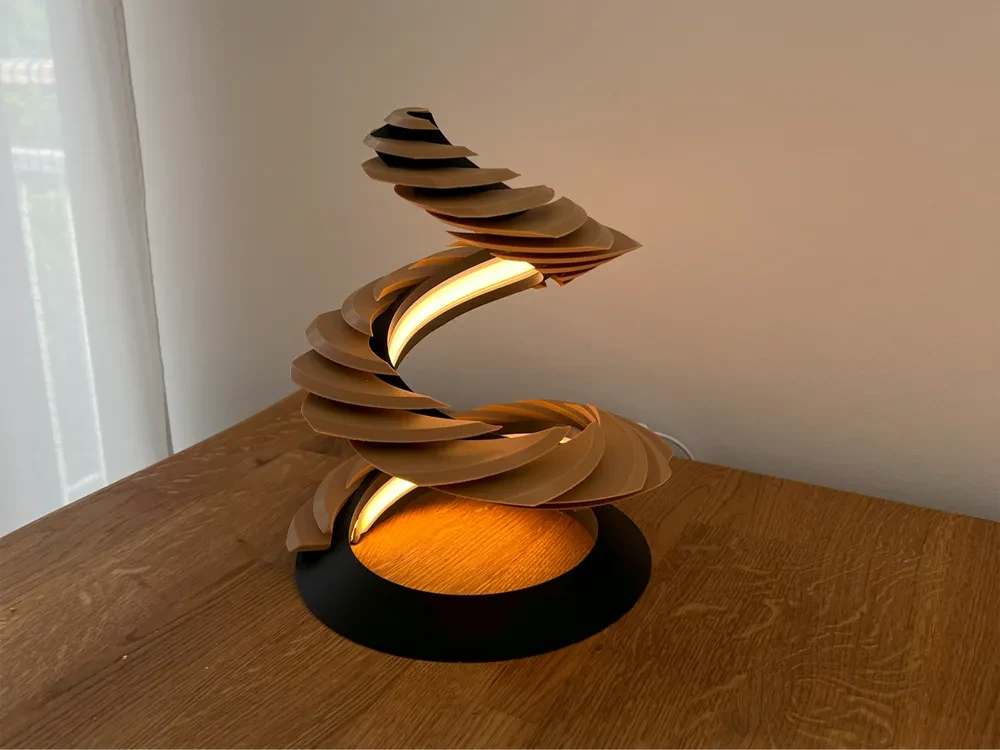 Lámpara Espiral - combinable con corte láser