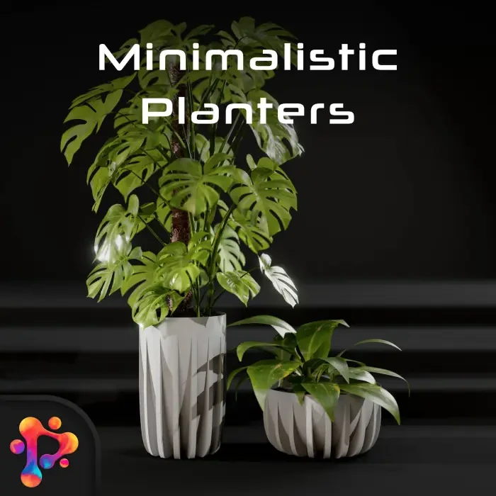 Jardineras minimalistas de Polymeria