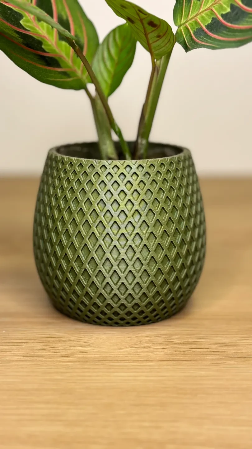 Spiral flower pot