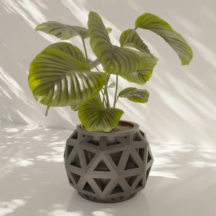 planter geodesic void for home decor and design