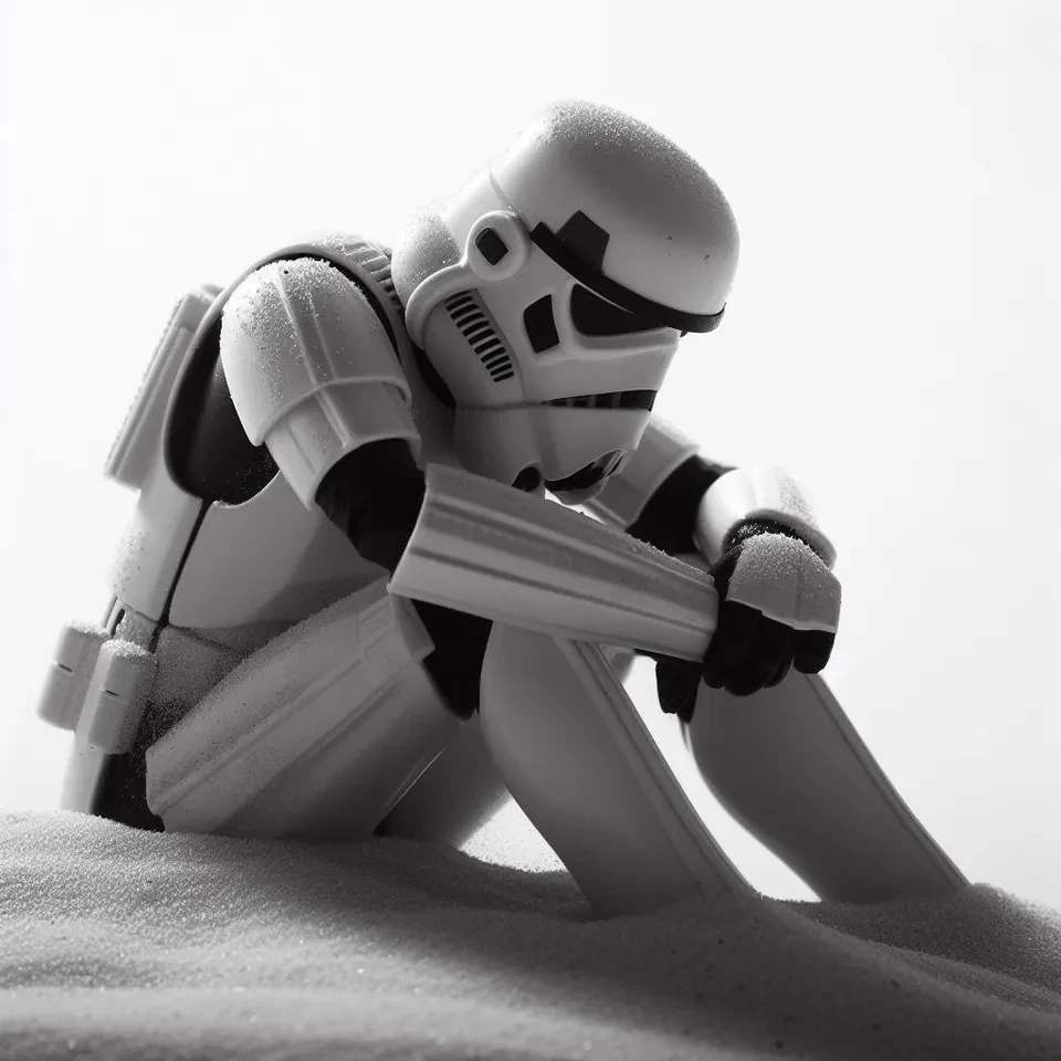 Depressed storm trooper
