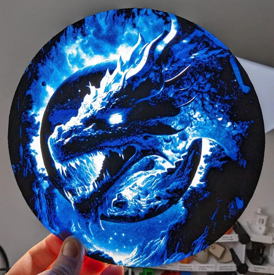 Night Dragon (Lithophane)