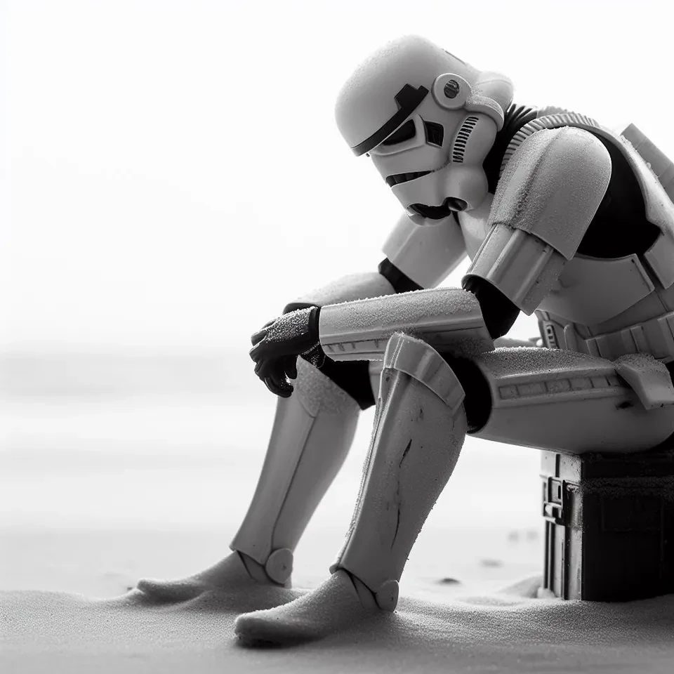 Sad storm Trooper