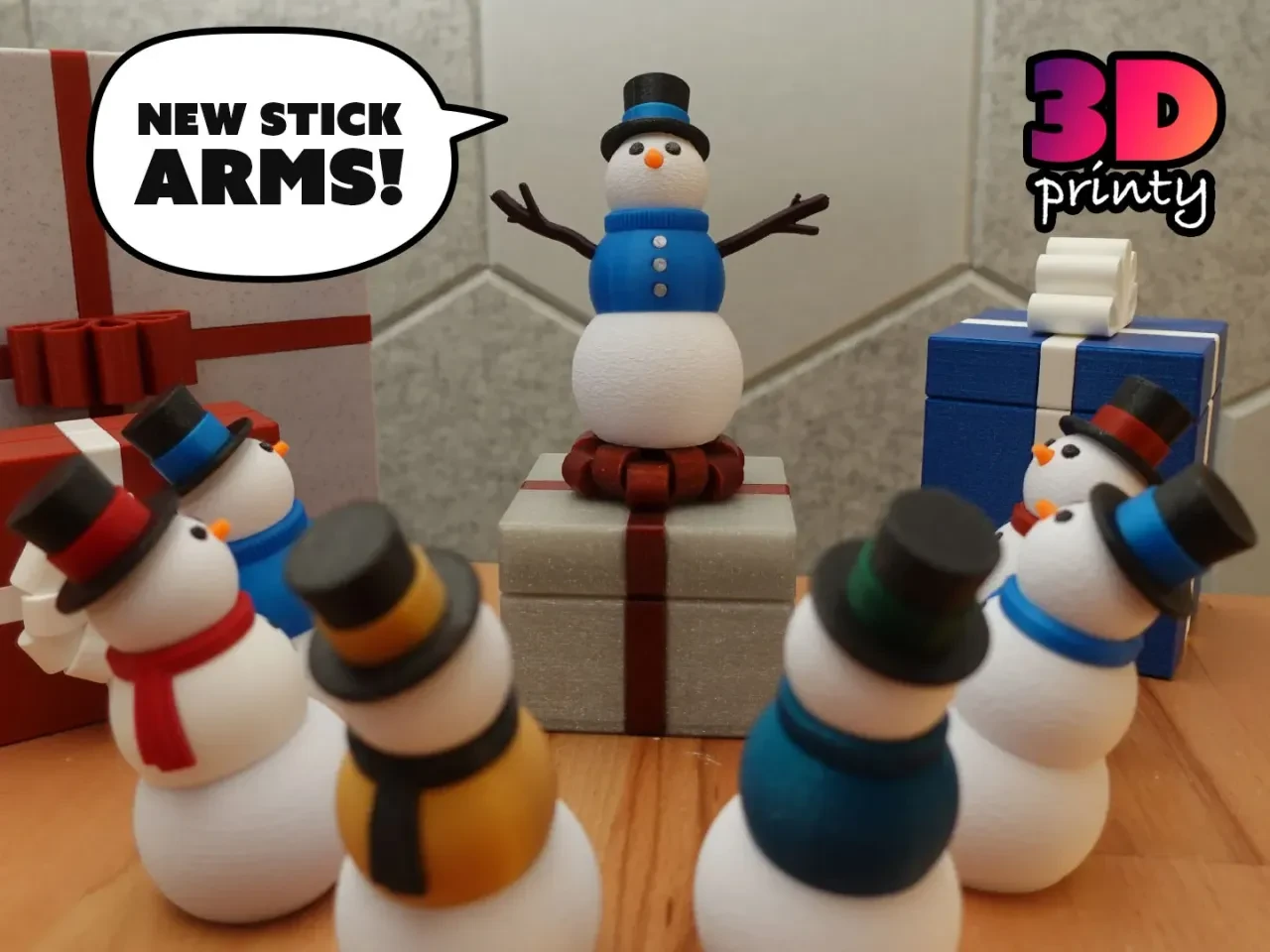 Articulated Snowman Fidget