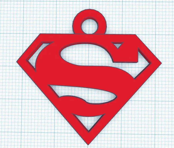 Llavero Superman 3D