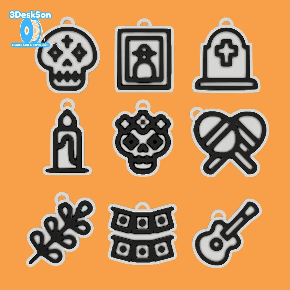 Pack de Llaveros - Dia de Muertos