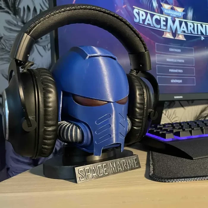Headphone holder SpaceMarine Helmet